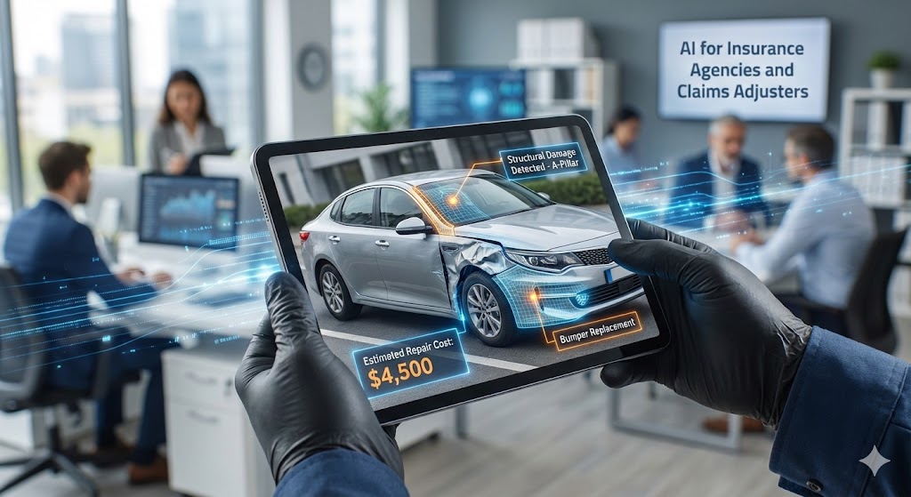 Automated Real-time Claims Inspection and Damage Assessment via AI for Insurance Agencies and Claims Adjusters