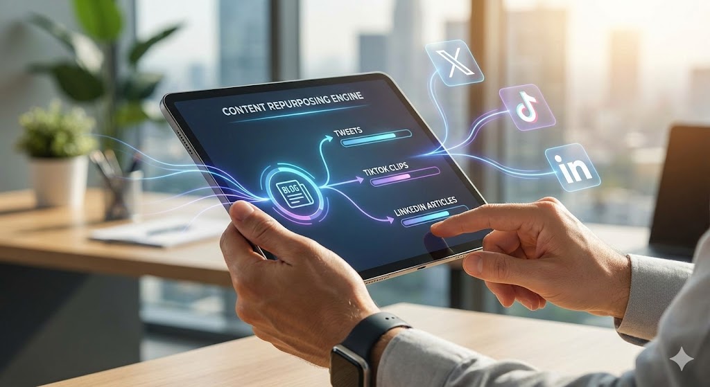 AI-Powered Content Repurposing and Automated Social Media Scheduling for an AI Content Marketing Strategy for Startups