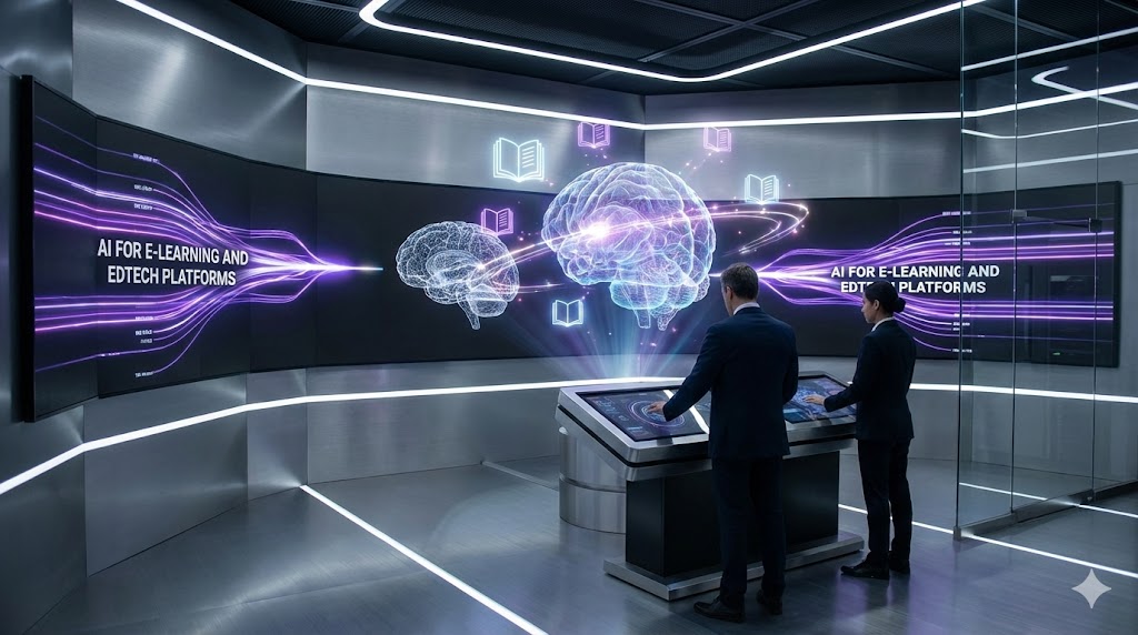 AI for E-learning and EdTech Platforms Automating Personalized Learning and Content Creation with Futuristic Digital Hub