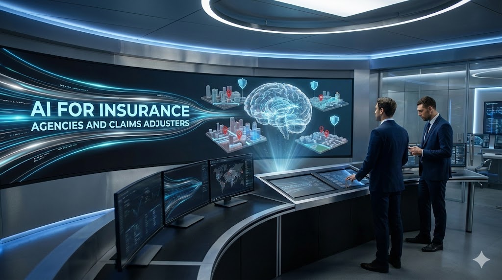 AI for Insurance Agencies and Claims Adjusters Automating Claims and Risk Assessment with Futuristic Digital Hub