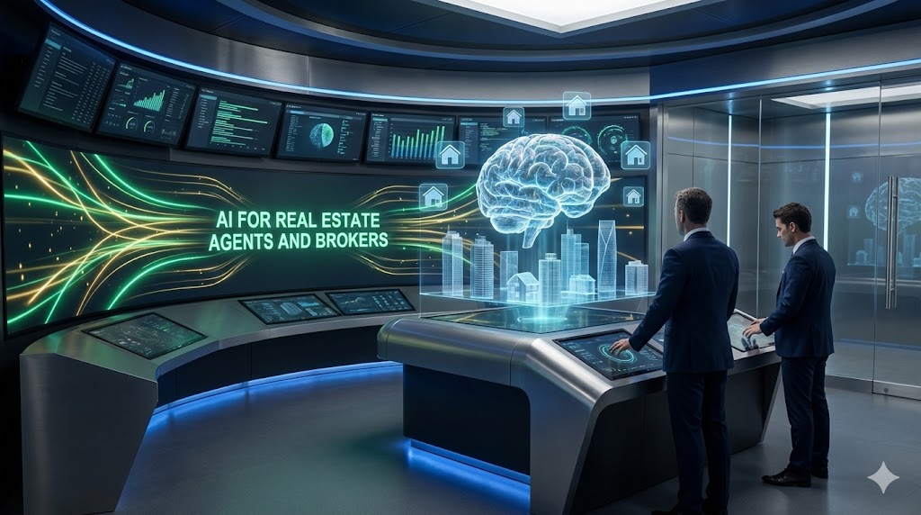 AI for Real Estate Agents and Brokers Automating Lead Scoring and Virtual Staging with Futuristic Digital Hub