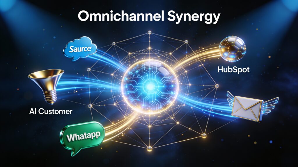 Omnichannel Integration of AI Customer Service Automation with CRM and Marketing Tools via Zapier