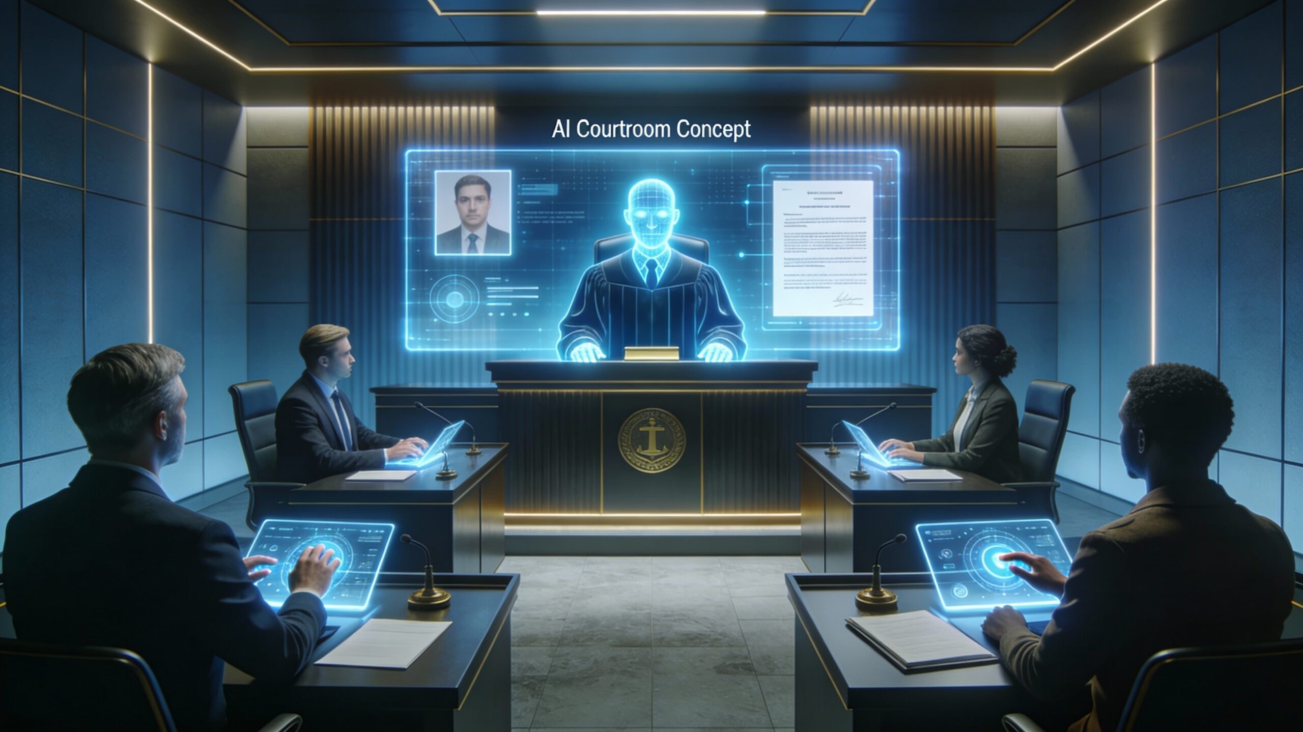 AI for Law Firms Automating Legal Research and Document Review with Futuristic Digital Hub